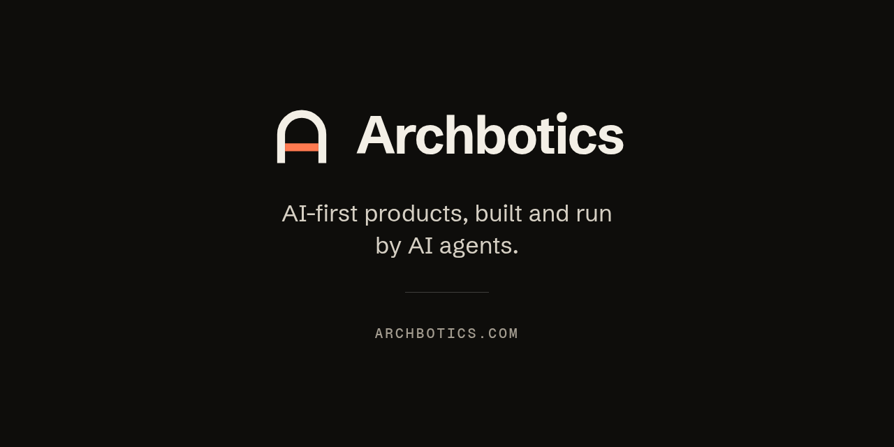 GitHub social preview: the wordmark lockup centred above one line and the domain